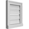 Ekena Millwork Vertical Surface Mount PVC Gable Vent: Functional, w/ 2"W x 2"P Brickmould Sill Frame, 14"W x 16"H GVPVE14X1603SF - alternate 5